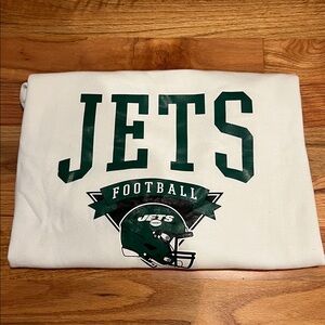 White Jets Football Sweatshirt